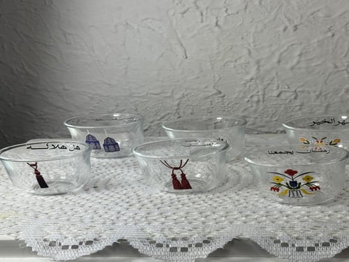 بوكس فناحين رمضاينه شفافه ٦ فنجان