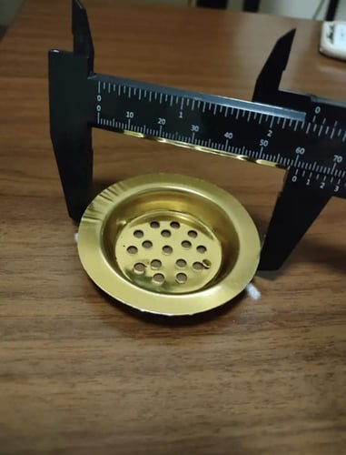 حامل فحم حديد ذهبي ٦سم