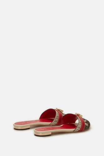 حذاء شرائح قماشية مقفلة من ماتريوشكا / ماركة CH