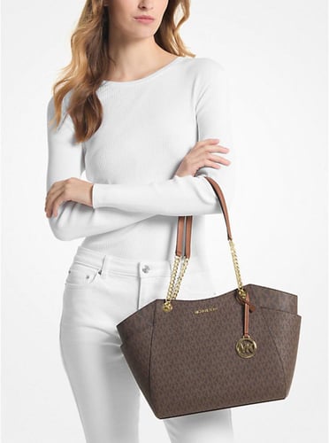 حقيبة كتف كبيرة بشعار Jet Set