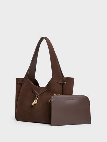 حقيبة ميلا توت برباط وعقدة معدنية- براند C&K