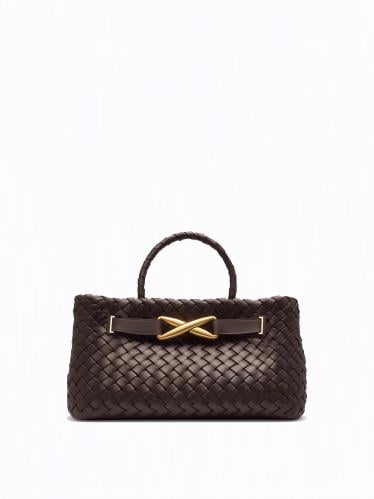 حقيبة توت بني غامق/ براند جي دبيلو