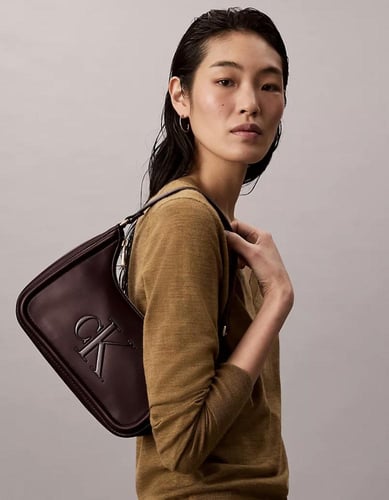 حقيبة كتف بشعار منقوش/ براند كالفن كلاين