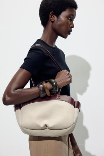 حقيبة zara المتسوق