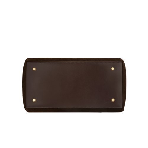 حقيبة توت من جلد الغزال الإسبريسو 25