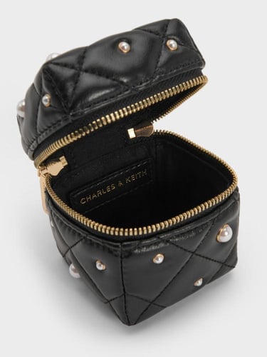 حقيبة جاني المعدنية المبطنة بمقبض سلسلة / C&K