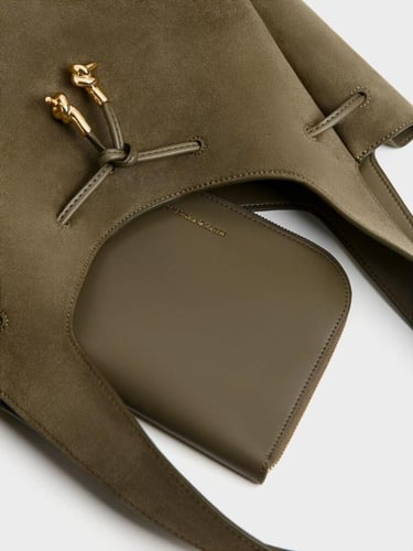 حقيبة ميلا توت برباط وعقدة معدنية- براند C&K