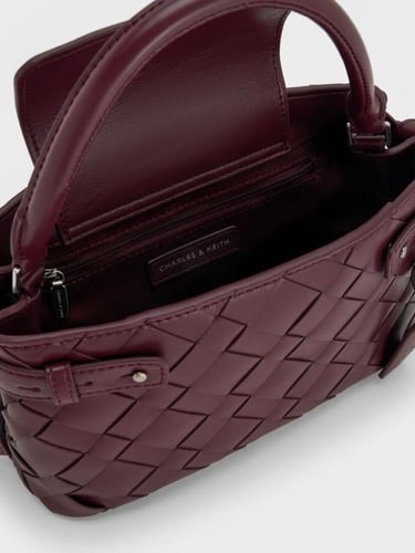 حقيبة إيفيت المنسوجة بمقبض علوي / براند تشارلز اند...