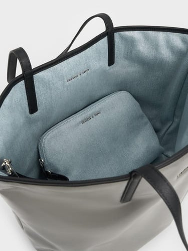 حقيبة سيانا القابلة للعكس - رمادية