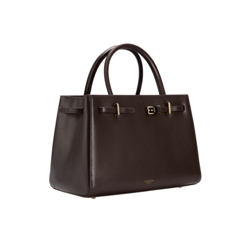 حقيبة كتب جلدية بلون الشوكولاتة 25