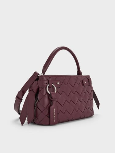 حقيبة إيفيت المنسوجة بمقبض علوي / براند تشارلز اند...