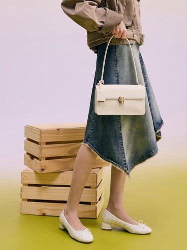 حقيبة كتف من سلسلة حبلية من أسيلين