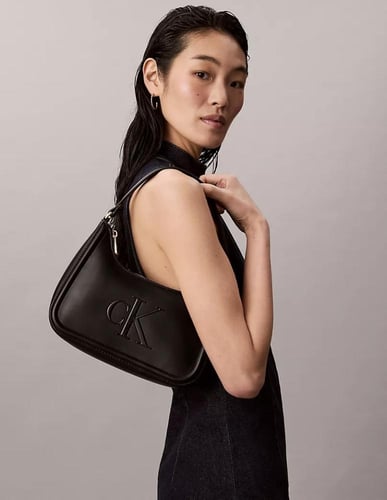 حقيبة كتف بشعار منقوش/ براند كالفن كلاين