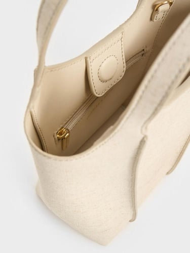 حقيبة أرليز الكتانية - بيج