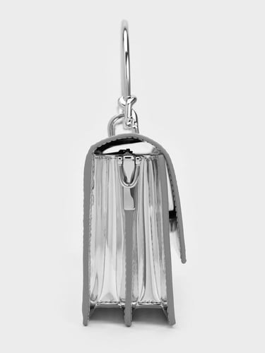 محفظة كريستين المعدنية الطويلة ذات المقبض المنحوت...