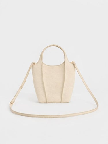 حقيبة أرليز الكتانية - بيج