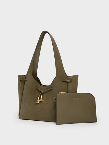 حقيبة ميلا توت برباط وعقدة معدنية- براند C&K