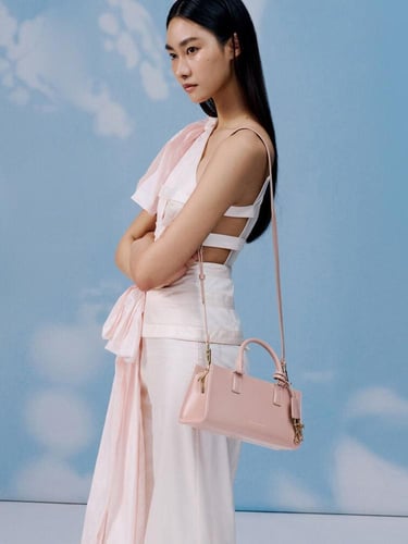 حقيبة توت ميني كيري - وردي فاتح