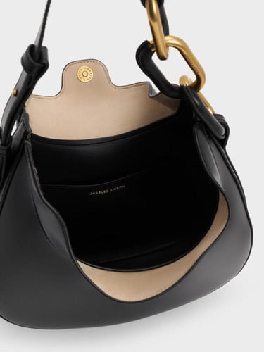 حقيبة كورا القمرية المعدنية - أسود