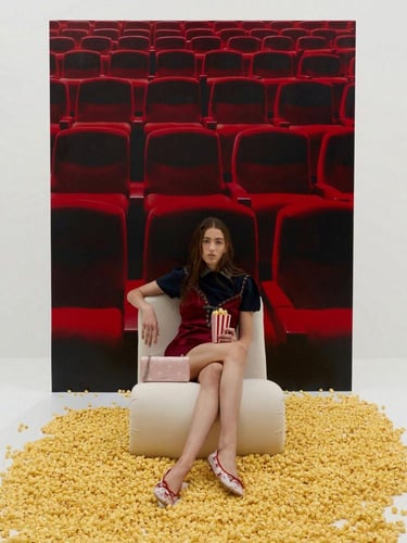 محفظة بافوتو شبكية مطرزة بسلسلة C&K