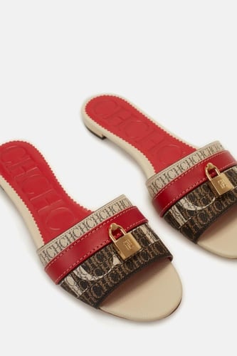 حذاء شرائح قماشية مقفلة من ماتريوشكا / ماركة CH