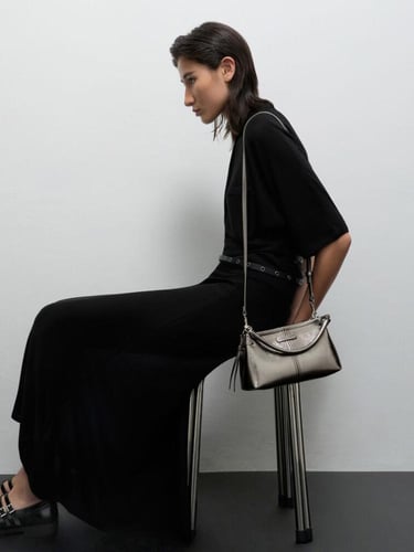 حقيبة نوان المعدنية ذات المقبض العلوي