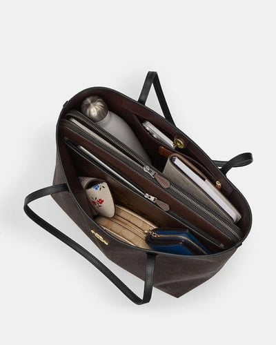 حقيبة توت سيتي من قماش سيجنيتشر