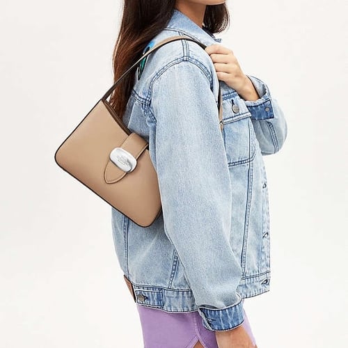 شنطة كتف إليزا فضي/رمادي داكن