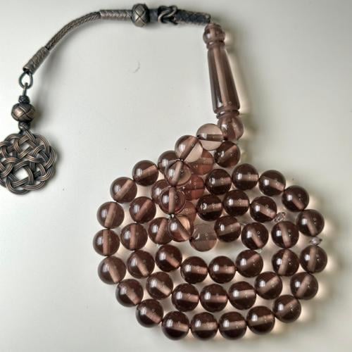 مسابيح بكلايت فضة طرابزونية - رمادي فاتح