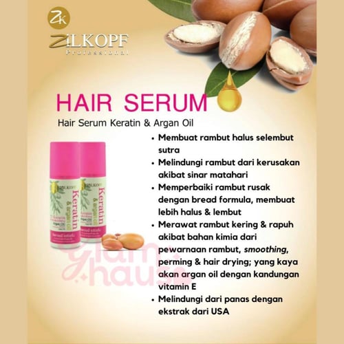 سيروم زيلكوبف لتنعيم الشعر بالكيراتين وزيت الأرجان