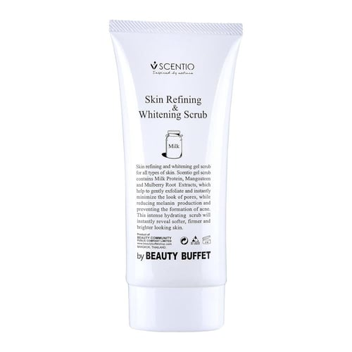 مقشر بيوتي بوفيه ميلك بلس لتنقية وتفتيح البشرة