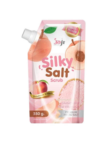 مقشر ملح حريري بالجلوتاثيون والخوخ لتفتيح واشراقة...