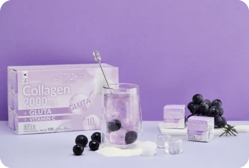 فريش دوز الكولاجين 2000 والجلوتا وفيتامين سي بنكهة...