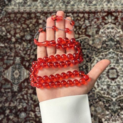فاتوران احمر شفاف تمليكة