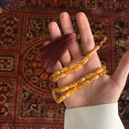 Transparent Shaboura with orange embroidery