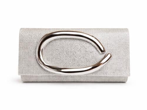Silver evening bag