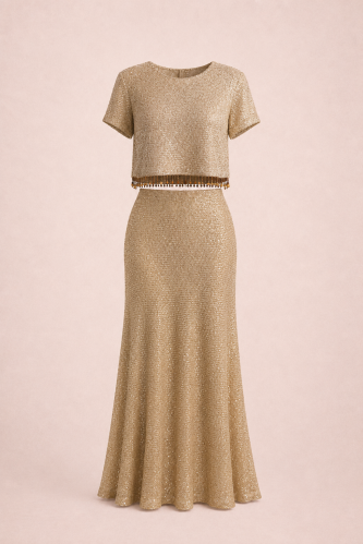 Gold-colored suit