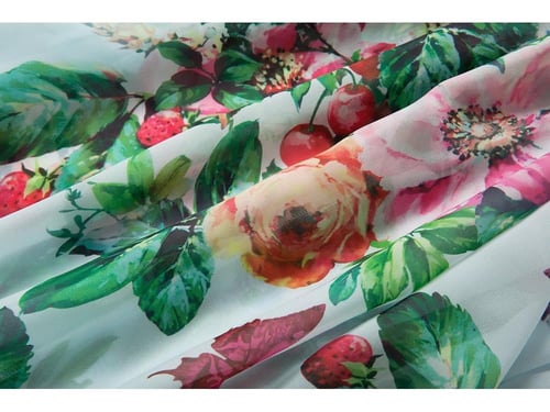 فستان شيفون طويل مشجر سماوي بأكمام عقدة ربط