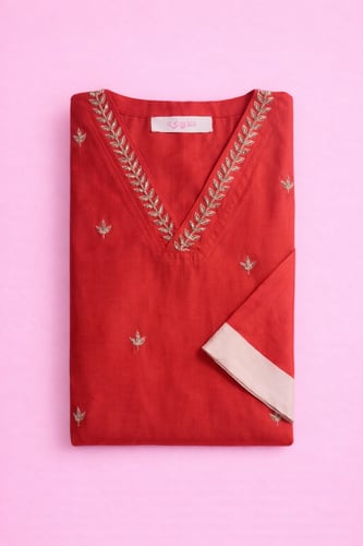 Peachy red