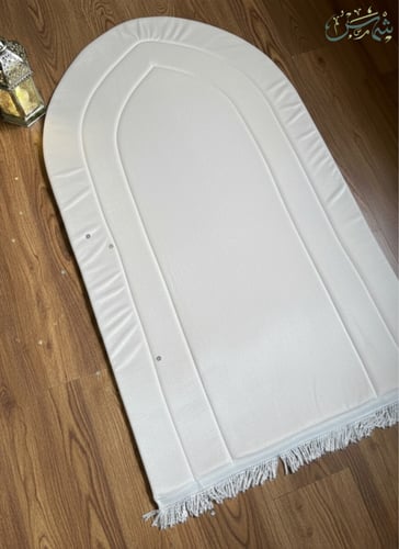 مجموعة سجادة صلاة مبطنة ارتفاع 2.5 سم سادة من شمس