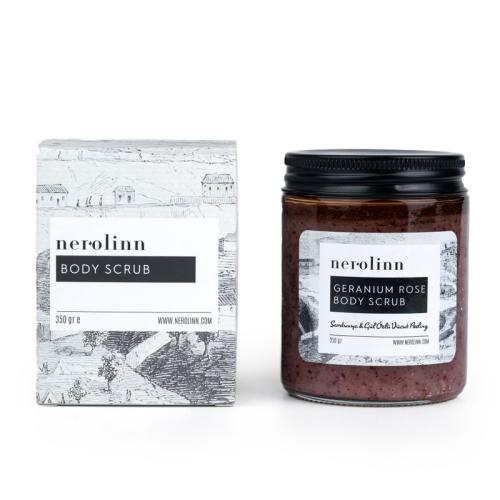 مقشر الجسم بالجرينيوم والورد 300 جرام