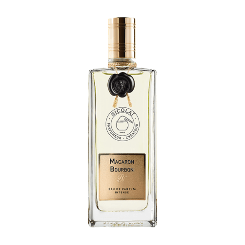 Nicolai - Macaron Bourbon intense Eau de Parfum in a transparent bottle