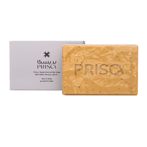 صابون باللوز الحلو من Prisca - شريط بيج بنقوش بارز...