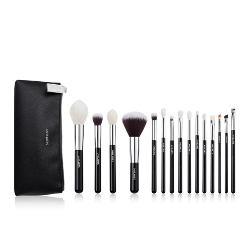 Professional makeup brush set OHEARTS - 15 black b...