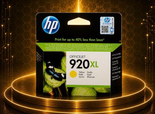 حبر HP 920XL أصلي أصفر لطابعات HP OfficeJet 6000 و...