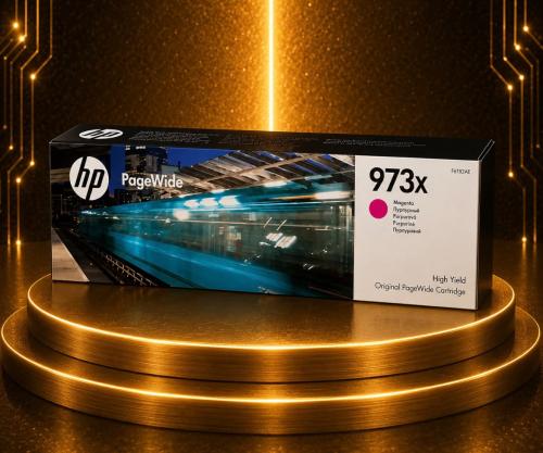 حبر HP PageWide 973X أصلي أرجواني F6T82AE لطابعات...