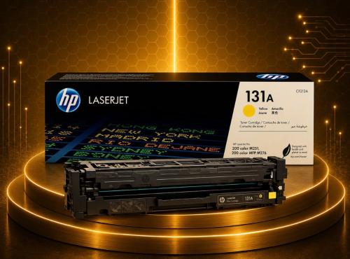 حبر HP 131A أصلي أصفر CF212A لطابعات Color LaserJe...