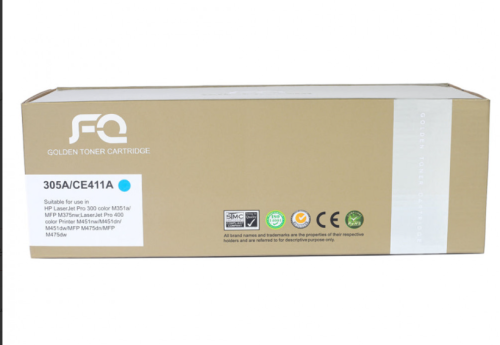 حبر ليزر FQ الذهبي متوافق مع CE411A 305A سماوي