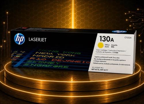 حبر HP 130A أصلي أصفر CF352A لطابعات HP Color Lase...