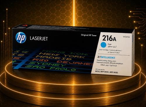 حبر HP 216A أصلي سماوي W2411A 850 صفحة لطابعات HP...